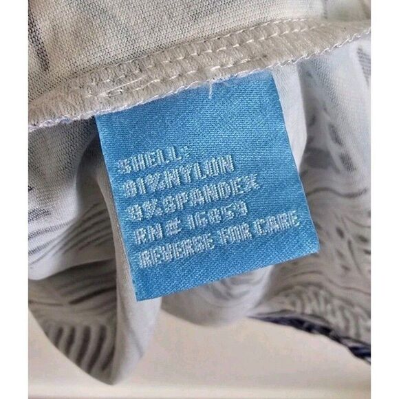 J.McLaughlin Blue Print Catalina Cloth Harbor Dress Size L Nautical  V-neck - Picture 5 of 6